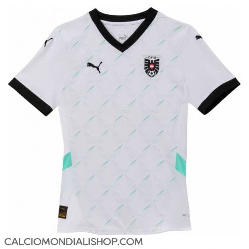 Maglie da calcio Austria Seconda Maglia Femminile Europei 2024 Manica Corta